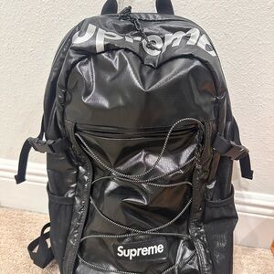SUPREME black backpack